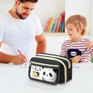 PALIFEUR Pencil Case Large Capacity Pencil Pouch, Multi-layer Aesthetic Pen Bag, Sturdy Multifunctional Pencil Bag, Pencil Box, Black - Image 119