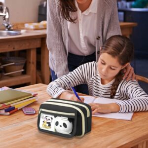 PALIFEUR Pencil Case Large Capacity Pencil Pouch, Multi-layer Aesthetic Pen Bag, Sturdy Multifunctional Pencil Bag, Pencil Box, Black - Image 120