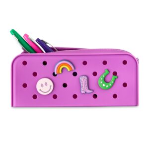 Pen+Gear Silicone Pencil Pouch for Student, Blue - Image 29