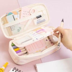 Kbndieu Pencil Case, Large Plastic Pencil Box Case, Clear Pen Case Marker Box with Snap-tight Lid, Crayon Storage Box Art Craft Marker Organizer Box for (Pink) on Clearance - Image 17