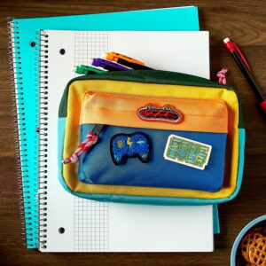 Pen+Gear Multi-Compartment Pencil Pouch, Blue - Image 3