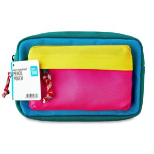 Pen+Gear Multi-Compartment Pencil Pouch, Blue - Image 7