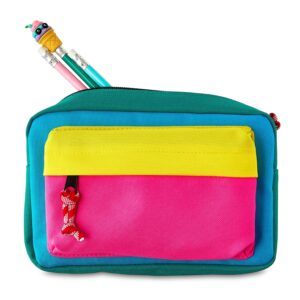 Pen+Gear Multi-Compartment Pencil Pouch, Blue - Image 11