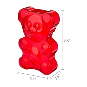 Pen+Gear Plastic Bear Pencil Box, Red Color for Elementary School - Image 6