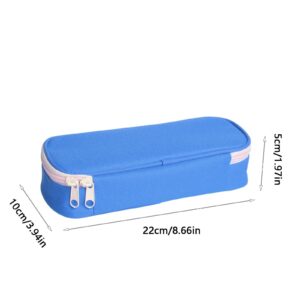Suncoda Plastic Snap Tight Lid Large Pencil Box, White - Image 12