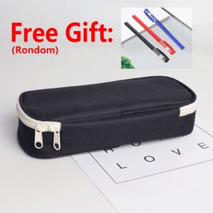 Suncoda Plastic Snap Tight Lid Large Pencil Box, White - Image 26