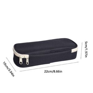 Suncoda Plastic Snap Tight Lid Large Pencil Box, White - Image 29