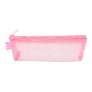 FAMTKT Clear PVC Zipper Pen Pencil Case, Big Capacity Pencil Bag Makeup Pouch Portable Toiletries and Makeup Storage Bag for Office Stationery Travel Storage (Black) on Clearance - Image 7