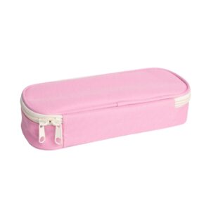 Suncoda Plastic Snap Tight Lid Large Pencil Box, White - Image 31