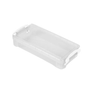 Boovnll Plastic Pencil Box - Large Capacity Stackable Clear Snap-Tight Lid Pencil Box for Pencil Markers - Storage Box for Home, Office Supplies, Pencil Case - Image 69
