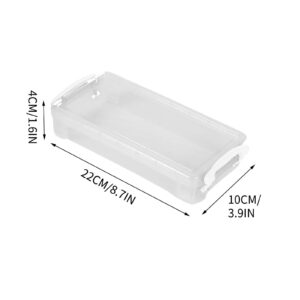 Boovnll Plastic Pencil Box - Large Capacity Stackable Clear Snap-Tight Lid Pencil Box for Pencil Markers - Storage Box for Home, Office Supplies, Pencil Case - Image 70