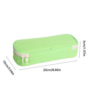 FAMTKT Clear PVC Zipper Pen Pencil Case, Big Capacity Pencil Bag Makeup Pouch Portable Toiletries and Makeup Storage Bag for Office Stationery Travel Storage (Black) on Clearance - Image 20