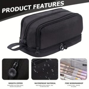 Goattoy Transparent Plastic Pencil Box Large Capacity Pencil Case Pencil Pouch for Ki-ds Gi-rls Bo-ys Adults Scho-ol & Office Supplies Gifts for Ki-ds Stu-dents - Image 11