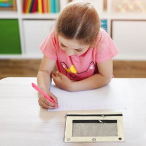 FAMTKT Clear PVC Zipper Pen Pencil Case, Big Capacity Pencil Bag Makeup Pouch Portable Toiletries and Makeup Storage Bag for Office Stationery Travel Storage (Black) on Clearance - Image 35