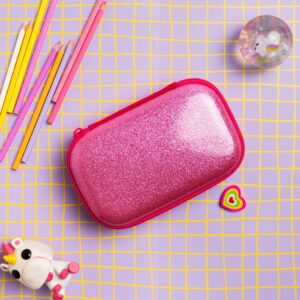 ZIPIT Pink Glitter Large Pencil Box for Girls, Elementary School Box - Image 4