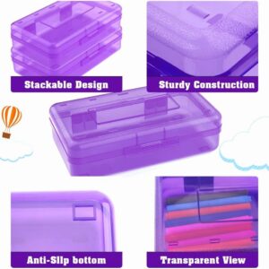 Goattoy Transparent Plastic Pencil Box Large Capacity Pencil Case Pencil Pouch for Ki-ds Gi-rls Bo-ys Adults Scho-ol & Office Supplies Gifts for Ki-ds Stu-dents - Image 19