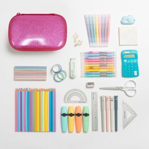 ZIPIT Pink Glitter Large Pencil Box for Girls, Elementary School Box - Image 6
