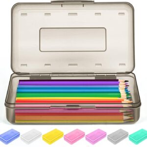 Goattoy Transparent Plastic Pencil Box Large Capacity Pencil Case Pencil Pouch for Ki-ds Gi-rls Bo-ys Adults Scho-ol & Office Supplies Gifts for Ki-ds Stu-dents - Image 29