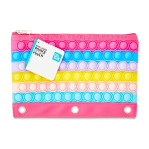 Pen+Gear Rainbow Bubble Popper Binder Pouch, Purple Pencil Cases for Primary School - Image 7
