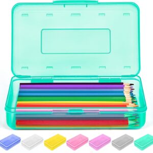 Goattoy Transparent Plastic Pencil Box Large Capacity Pencil Case Pencil Pouch for Ki-ds Gi-rls Bo-ys Adults Scho-ol & Office Supplies Gifts for Ki-ds Stu-dents - Image 41