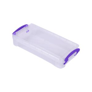 Boovnll Plastic Pencil Box - Large Capacity Stackable Clear Snap-Tight Lid Pencil Box for Pencil Markers - Storage Box for Home, Office Supplies, Pencil Case - Image 115