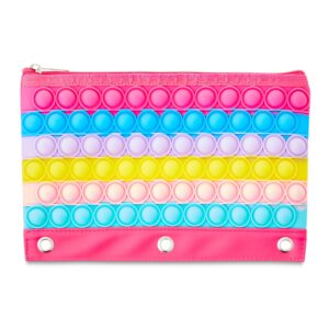 Pen+Gear Rainbow Bubble Popper Binder Pouch, Purple Pencil Cases for Primary School - Image 9