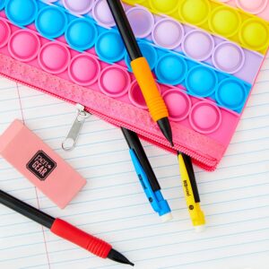 Pen+Gear Rainbow Bubble Popper Binder Pouch, Purple Pencil Cases for Primary School - Image 11