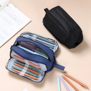 Goattoy Transparent Plastic Pencil Box Large Capacity Pencil Case Pencil Pouch for Ki-ds Gi-rls Bo-ys Adults Scho-ol & Office Supplies Gifts for Ki-ds Stu-dents - Image 48