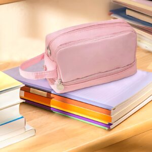 RXIRUCGD Pen Sharpener, 4pc Pencil Sharpeners - Double Hole Sharpener for Classroom Supplies, Colored Pencil Sharpener for Supplies. Handheld Pencil and Crayon Sharpener(Random Color),Pink - Image 99