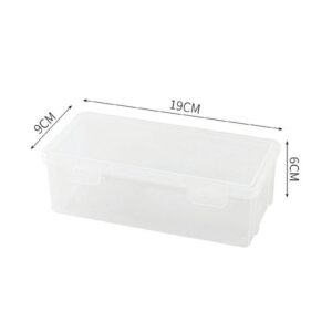 Lzobxe Plastic Pencil Box Extra Large Capacity, Clear - Image 4