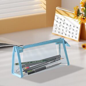 Boovnll Plastic Pencil Box - Large Capacity Stackable Clear Snap-Tight Lid Pencil Box for Pencil Markers - Storage Box for Home, Office Supplies, Pencil Case - Image 127