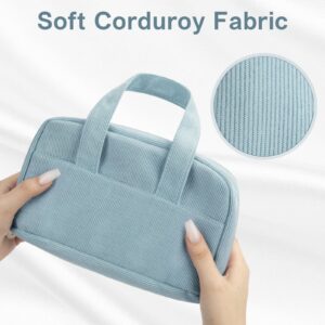 DAKIMOE Large Capacity Pencil Case with 5-Compartment,Versatile Blue Stationery Bag Pencil Pouch for Students,Teens & Adults,Perfect as Makeup Bag - Image 5