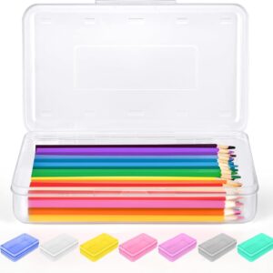 Goattoy Transparent Plastic Pencil Box Large Capacity Pencil Case Pencil Pouch for Ki-ds Gi-rls Bo-ys Adults Scho-ol & Office Supplies Gifts for Ki-ds Stu-dents - Image 56