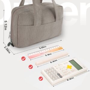 DAKIMOE Large Capacity Pencil Case with 5-Compartment,Versatile Blue Stationery Bag Pencil Pouch for Students,Teens & Adults,Perfect as Makeup Bag - Image 10