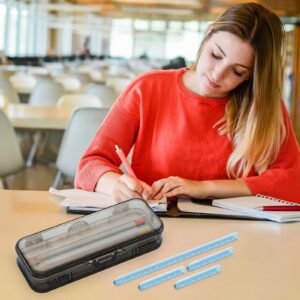 Lzobxe Plastic Pencil Box Extra Large Capacity, Clear - Image 14