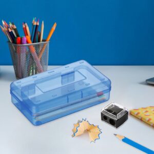Lzobxe Plastic Pencil Box Extra Large Capacity, Clear - Image 18