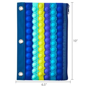 Pen+Gear Rainbow Bubble Popper Binder Pouch, Purple Pencil Cases for Primary School - Image 18