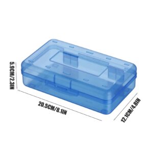 Lzobxe Plastic Pencil Box Extra Large Capacity, Clear - Image 19