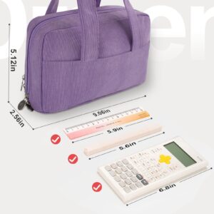 DAKIMOE Large Capacity Pencil Case with 5-Compartment,Versatile Blue Stationery Bag Pencil Pouch for Students,Teens & Adults,Perfect as Makeup Bag - Image 17