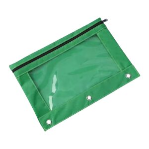 Yhmxh Oxford Cloth Pencil Cases with 3 Ring, Black - Image 13