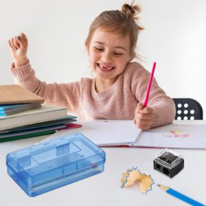 Lzobxe Plastic Pencil Box Extra Large Capacity, Clear - Image 21
