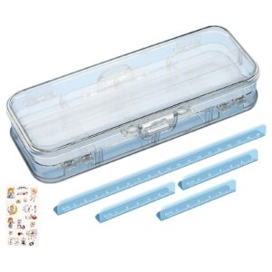 Lzobxe Plastic Pencil Box Extra Large Capacity, Clear - Image 24