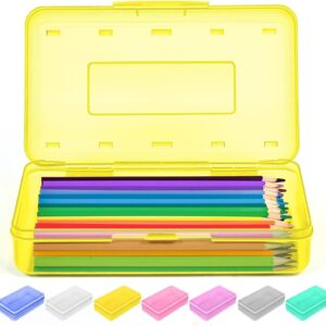 Goattoy Transparent Plastic Pencil Box Large Capacity Pencil Case Pencil Pouch for Ki-ds Gi-rls Bo-ys Adults Scho-ol & Office Supplies Gifts for Ki-ds Stu-dents - Image 73