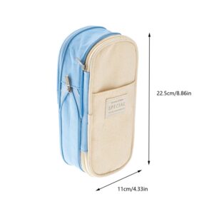 JMKQLZ Pencil Case, Big Capacity Clear Pencil Pouch Pen Bag with Zipper Closure, Cute Stationery Organizer Transparent Makeup Bag for Adult Office Supplies - Image 6