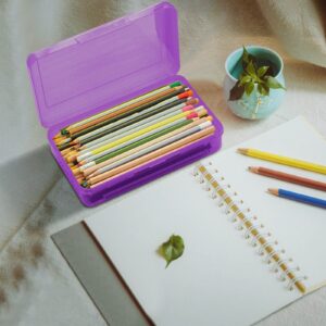 Lilixerw Double Hole Pencil Sharpener with Cover,Colorful Pencil Sharpener Portable Oval Manual Pencil Sharpener Office Supplies - Image 75