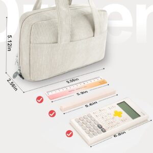 DAKIMOE Large Capacity Pencil Case with 5-Compartment,Versatile Blue Stationery Bag Pencil Pouch for Students,Teens & Adults,Perfect as Makeup Bag - Image 24