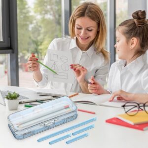 Lzobxe Plastic Pencil Box Extra Large Capacity, Clear - Image 27