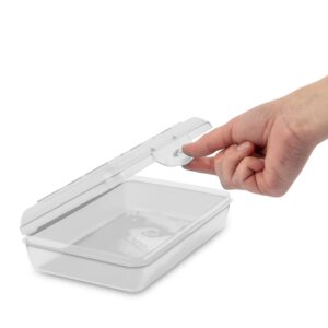Sterilite Small Pencil Box Plastic, Clear - Image 7