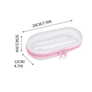 Lksixu Clear Hard Plastic Pencil Case, Double Zippered Hard Shell Pencil Pouch, Waterproof Toiletry & Cosmetic Bag Stationery Storage Bin Portable Travel Organizer for Toys, Crafts and Small Items - Image 12