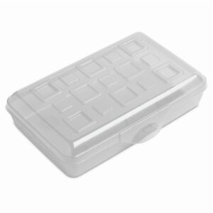 Sterilite Small Pencil Box Plastic, Clear - Image 8